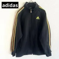 【アディダス】サイドレインボーライン　ジャージ男女兼用　オシャレ　140㎝