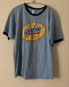 Yoo-hoo 半袖 リンガーTシャツ ライトブルー M