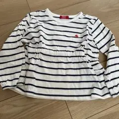 POLO 長袖ストライプカットソー　110