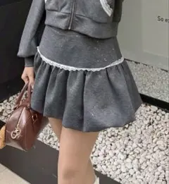 olivedesolive オリーブデオリーブ レースバルーンミニスカート