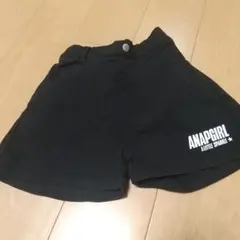ANAPGIRL アナップ ショートパンツ M 155～165 黒 シンプル