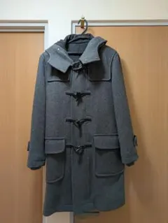 HYKE　ダッフルコート　ウール混　レディース　アウター　Lグレー　希少色　1 HYKE ダッフルコート ウール混 レディース アウター Lグレー 希少色 1
