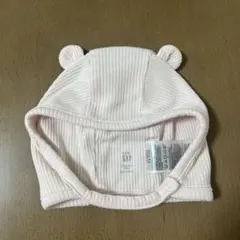 baby GAP くまみみリブボンネット 3-6ヶ月 44cm ピンク
