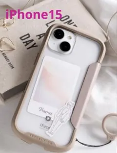 【最終値下げ】iPhone15 iFace iPhone用手帳型ケース ベージュ