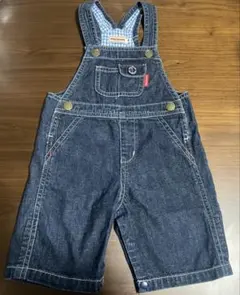 ミキハウスmiki HOUSEデニムオーバーオールS （70〜80）
