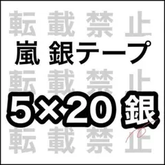 嵐 5×20 銀テープ 銀 1本