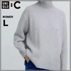 ユニクロ : C / ソフトニットハイネックセーター / L