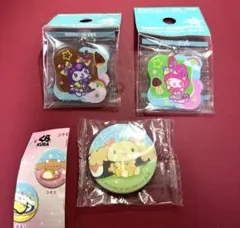 サンリオ アクリルキーホルダー 缶バッジ マイメロ クロミ シナモン シフォン