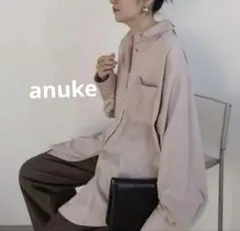 極美品☆anuke☆ ピンクOverPocket shirt - メルカリ