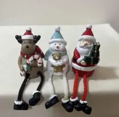 ※クリスマス 足ぶらオブジェ サンタ スノーマン トナカイ ナチュラルキッチン