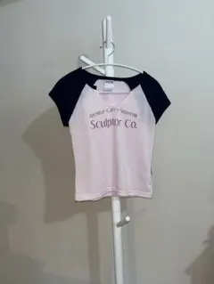 新品未使用SCULPTOR ロゴ配色ラグランTシャツ Sのサムネイル