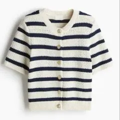 新品　H&M 半袖ニットカーディガン
