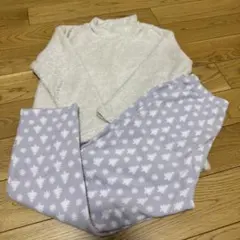 ユニクロ　フリース　パジャマ　130cm 上下