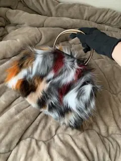 フェイクファーハンドバッグ