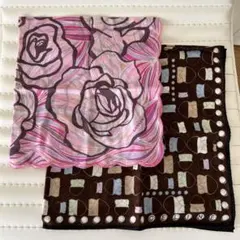 ［LANVIN＆CELINE］ハンカチ2枚