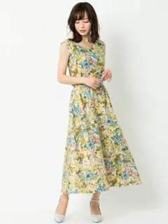 再値下げ　新品未使用 ミッシュマッシュ  後ろリボン花柄ワンピース