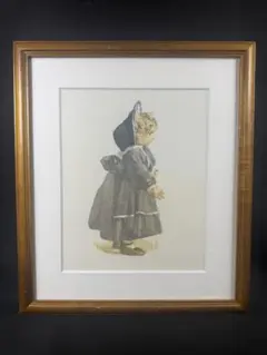 小磯良平 紫のガウンの人形 石版画 小磯良平 紫のガウンの人形 石版画 - メルカリ