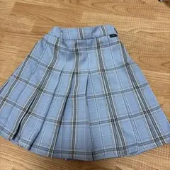 Lovetoxic水色 チェック柄 インパンツ付きスカート M (150)