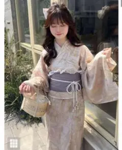 GRL [tu1513] ショート 3点セット 2Way 花柄セパレート浴衣