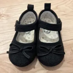 黒リボン付き フォーマルシューズ 14.0