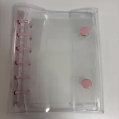クリアバインダー ピンク 6穴 手帳 リフィル