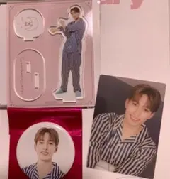 セブチカフェ パジャマパーティー トレカ アクスタ 缶バッジ ドギョム