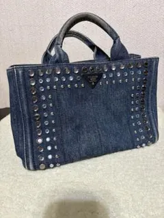カ*パ様 PRADA デニムトートバッグ 2026年最新】prada デニム カナパの人気アイテム - メルカリ