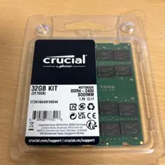 Crucial DDR4 ノート用メモリ16GB x2 PC4-19200