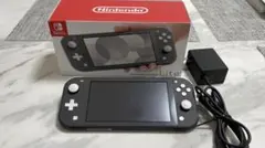 【美品】Nintendo Switch Lite グレー 本体 充電器、外箱付き