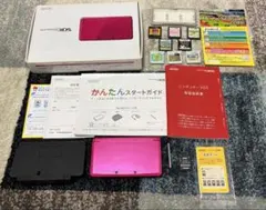 Nintendo 3DS ピンク 本体(付属品あり) ソフト8本セット