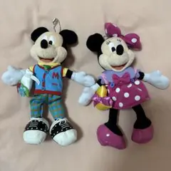 ミッキー＆ミニー ぬいぐるみ ストラップ付き