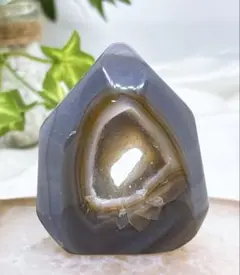 【天然石】瑪瑙 ジオード ミニ ドーム