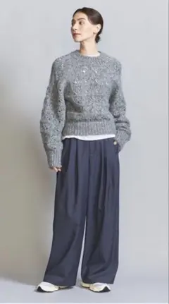 《値下げしました》BEAUTY&YOUTH ワイドタックパンツ