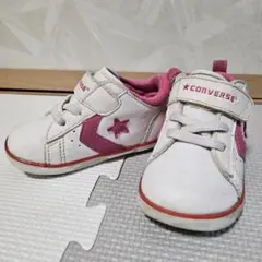 CONVERSE コンバース ベビーシューズ 13.5㎝ ホワイト×ピンク