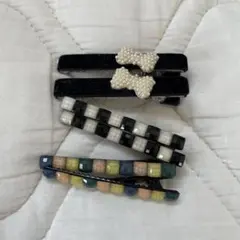 ヘアピン　まとめ売り　6本　ヘアーアクセサリー　リボン　キラキラ