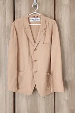 極美品☆ナノ・ユニバース CHARLOT 麻レーヨンポプリンジャケット松下貴宏