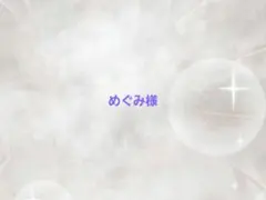 めぐみ様専用ページ