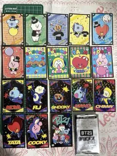 BTS BT21 チップス　ステッカー　18枚セット