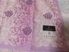 LANVIN　ランバン　大判　シルク混ハンカチ　新品未使用