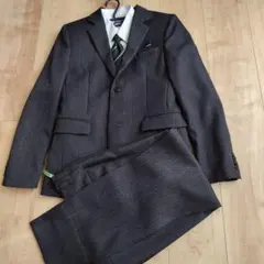 キッズフォーマル 男の子 スーツ 160cm エルアンノアール グレー 裾上げ済