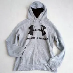 アンダーアーマー◇フード付 ロゴパーカー 裏起毛 フーディー カジュアル SM