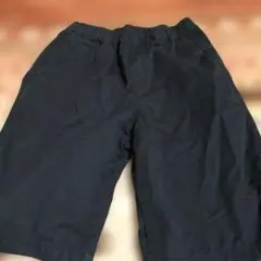ユニクロ 綿 ハーフパンツ黒 160