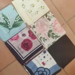 JUNKO SHIMADA　CLATHAS　6枚セット ハンカチ スカーフのサムネイル