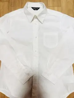 COMME CA ISM ホワイト長袖シャツ 120A