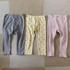 90cm ベビー レギンス 3枚セット　UNIQLO ユニクロ