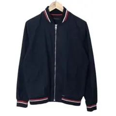 ZARA MAN ブルゾン　ジャンパー　フルジップ　ネイビー　スモールサイズ