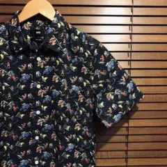 HARE / ハレ　アウトドア　総柄　開襟　半袖　シャツ