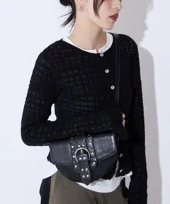 JEANASIS スタッズジャガードモノグラムミニBAG