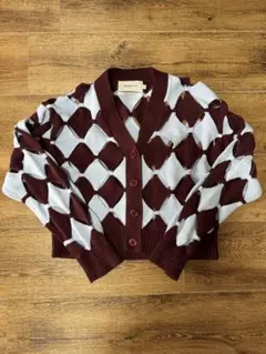 ニコアンド　バイカラーチェックカーディガン 値下げ交渉お気軽にどうぞ（╹◡╹）