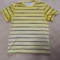 NIKE Dri-FIT Tシャツ イエロー ボーダー XL